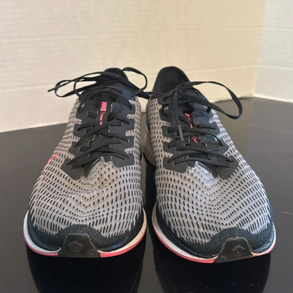 Nike Zoom Pegasus Turbo 2 Black/Pink&Grey AT2863-007 Mens Size 12 Running Shoe